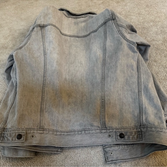 Levi’s Sherpa Trucker Denim Jacket - Light Grey - Men’s Medium - Picture 7 of 7